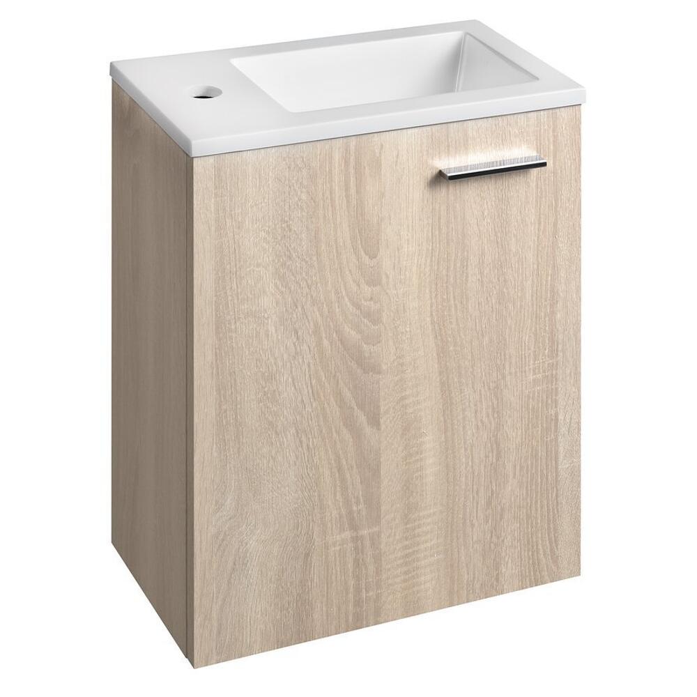 ZOJA Unterschrank mit Waschbecken 40x22 cm, Platineiche