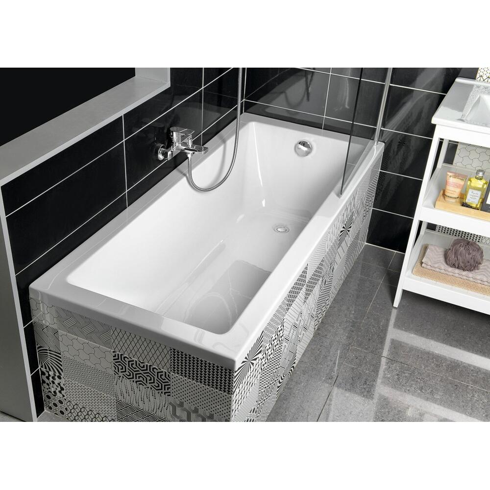 DOUBRAVA Rechteckwanne 160x70x41cm, ohne Füße, weiß