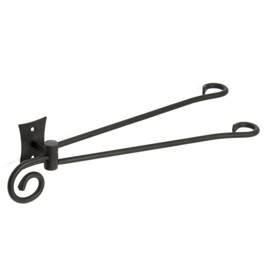 REBECCA Doppel-Handtuchhalter drehbar 300mm, Schwarz