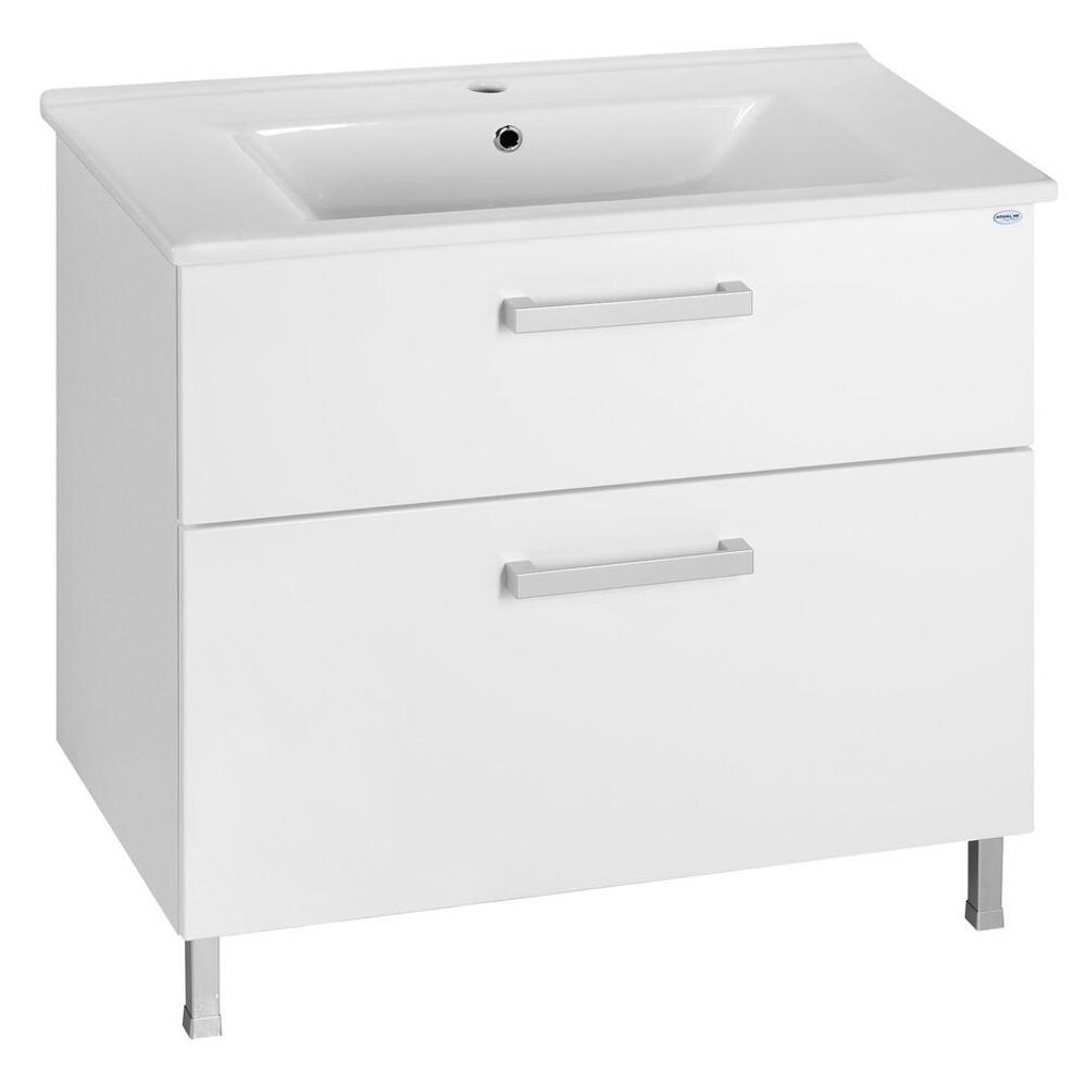 ZUNO 85 Keramik-Waschtisch 85x45cm, weiss