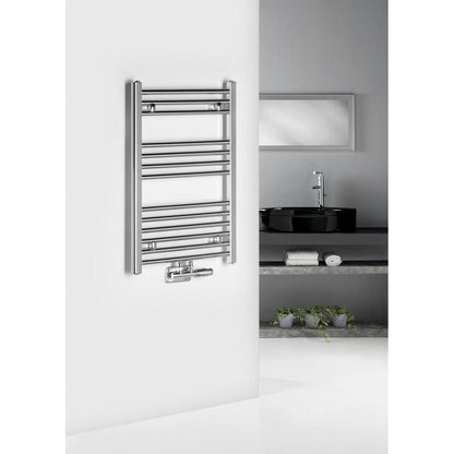 ALYA Badheizkörper gerade 500x803mm, Mittelanschluss, 200W,Chrom