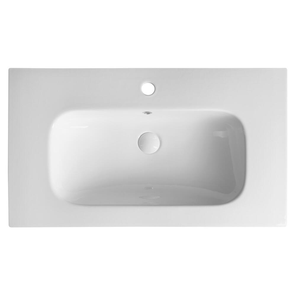 PIEDRA Keramik-Möbelwaschbecken 81x46,5cm, Weiß