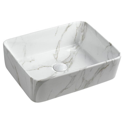 DALMA Keramik-Waschtisch 48x38 cm, carrara