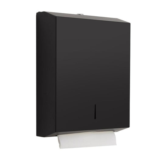 Papierhandtuchspender 282x364x105mm, Schwarz matt