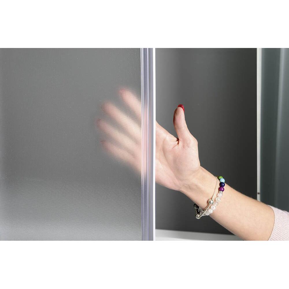 ALAIN Quadrat-Duschabtrennung 900x900mm, Brick Glas