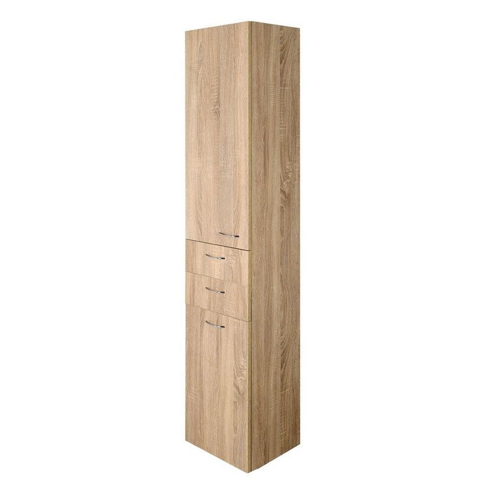 ZOJA/KERAMIA FRESH Hochschrank mit Wäschekorb 35x184x29cm, platineiche