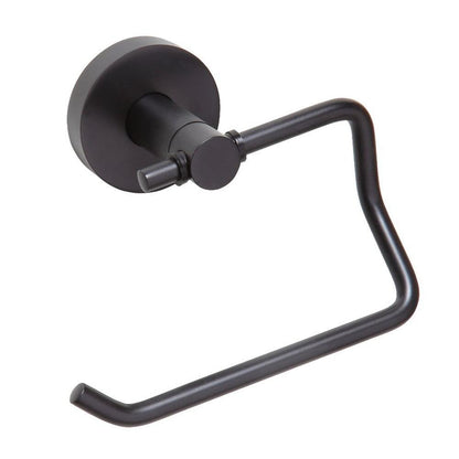 X-ROUND BLACK Toilettenpapierhalter, Schwarz matt