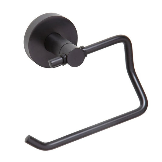 X-ROUND BLACK Toilettenpapierhalter, Schwarz matt