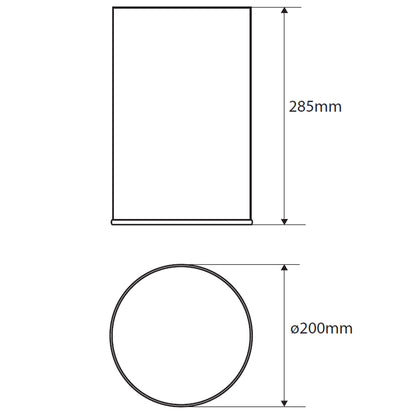Abfalleimer 9l, Edelstahl matt