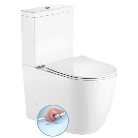 INFINITY Kombi-WC, spülrandlos, Abgang senkrecht/waagerecht, Weiß