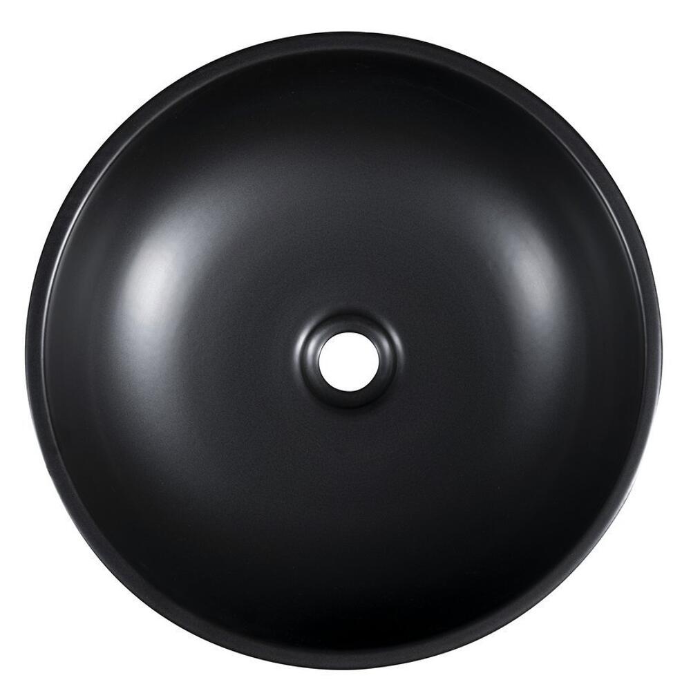 PRIORI Keramik-Waschtisch Ø 41cm, Schwarz/Grün