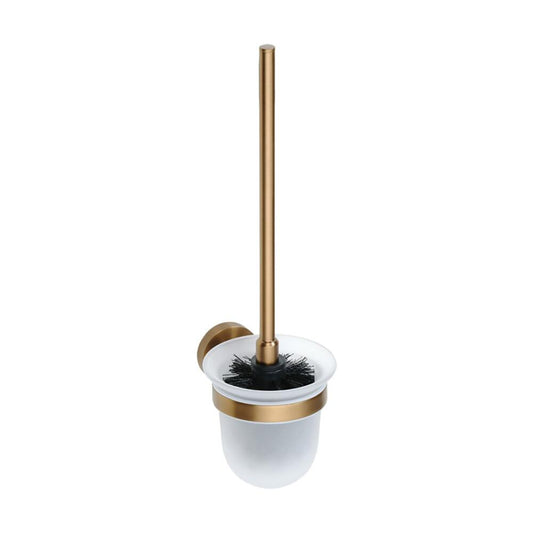 X-ROUND COPPER Hänge-WC-Bürste, Milchglas, Kupfer matt
