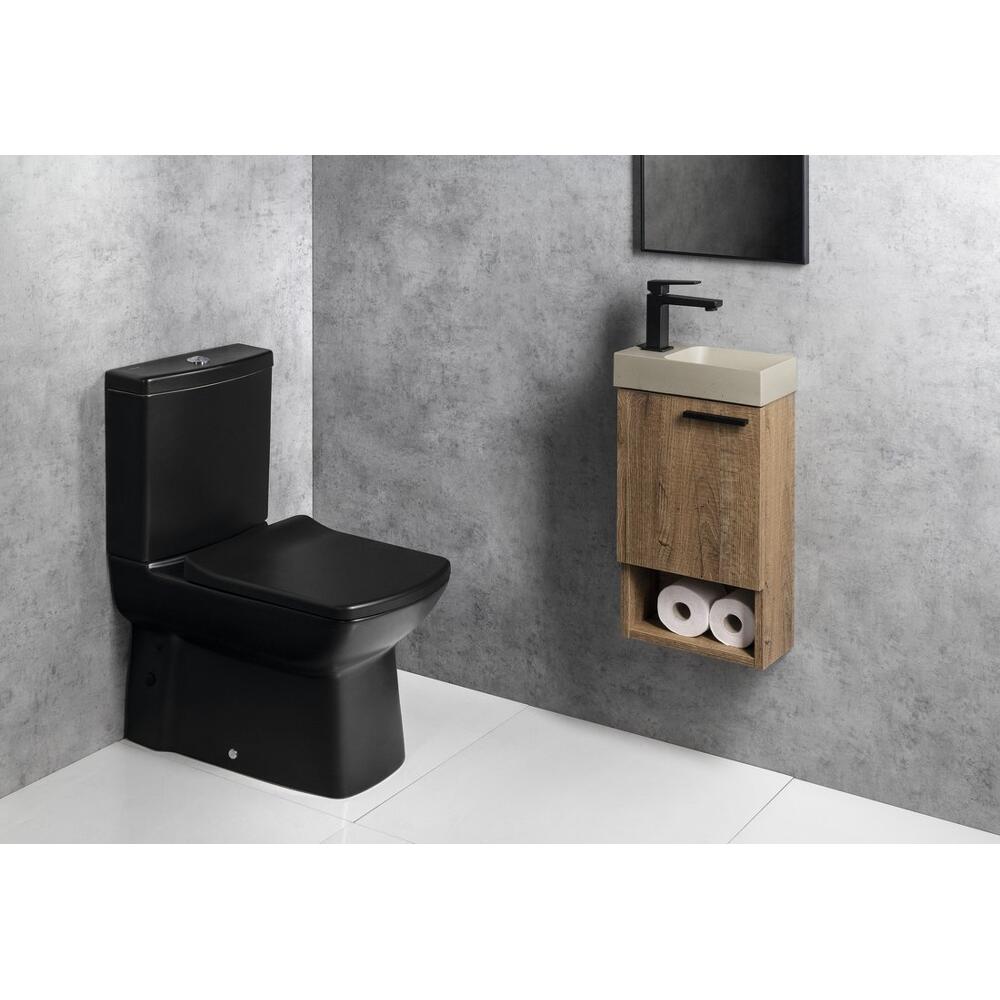 PICCOLINO Beton-Waschbecken 30,8x10x17cm, Armaturloch links, Sand