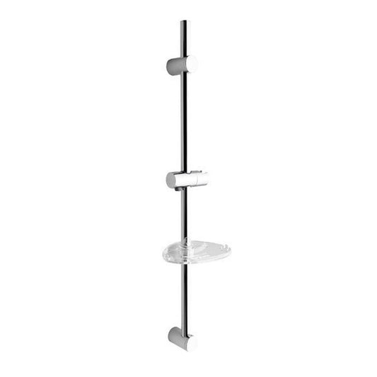 Brauseschieber mit Seifenschale, 810mm, Chrom