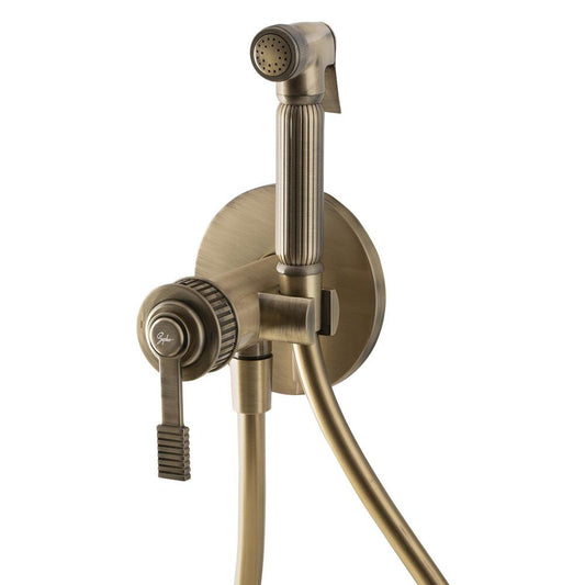 VERSI Unterputz-Armatur mit WC-Handbrause, bronze
