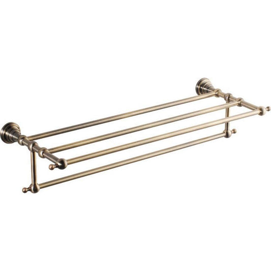 DIAMOND Handtuchregal mit Reling 600mm, Bronze