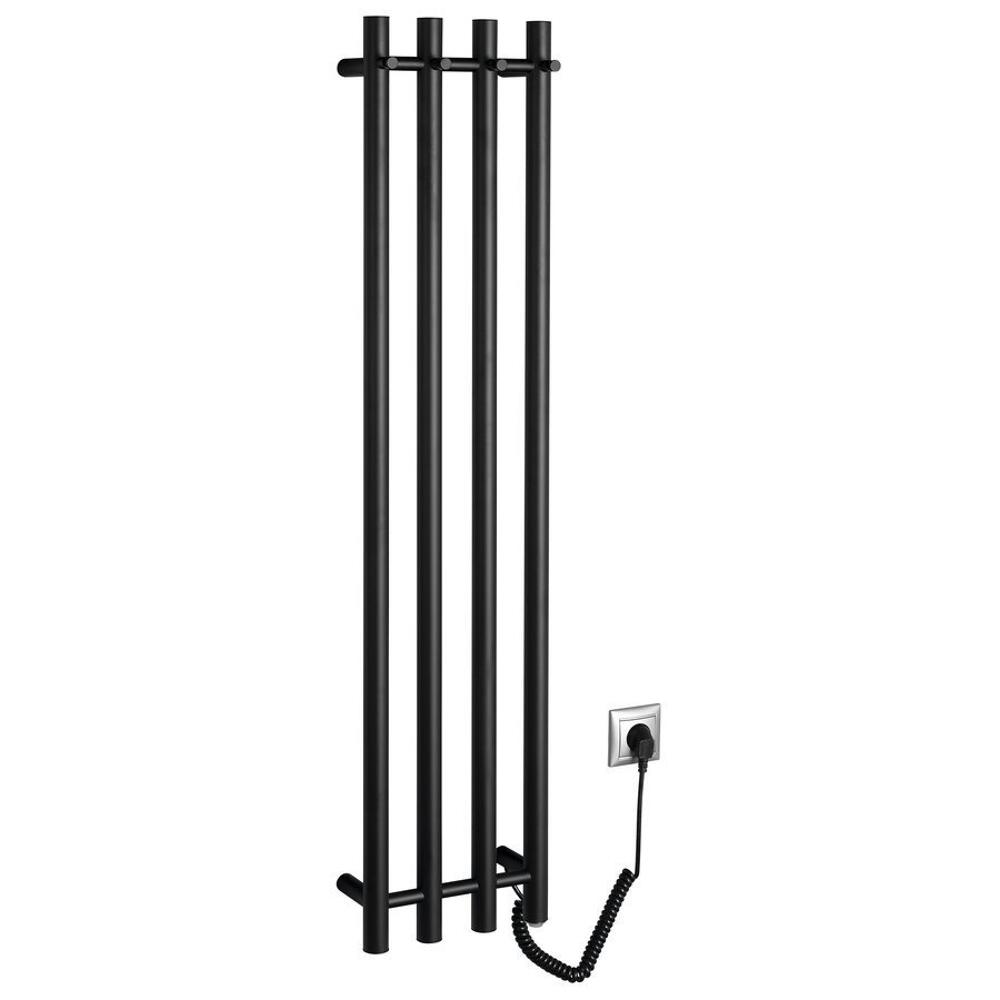 PAPINADO Handtuchtrockner elektrisch, 263x1200mm, 85W, Schwarz matt