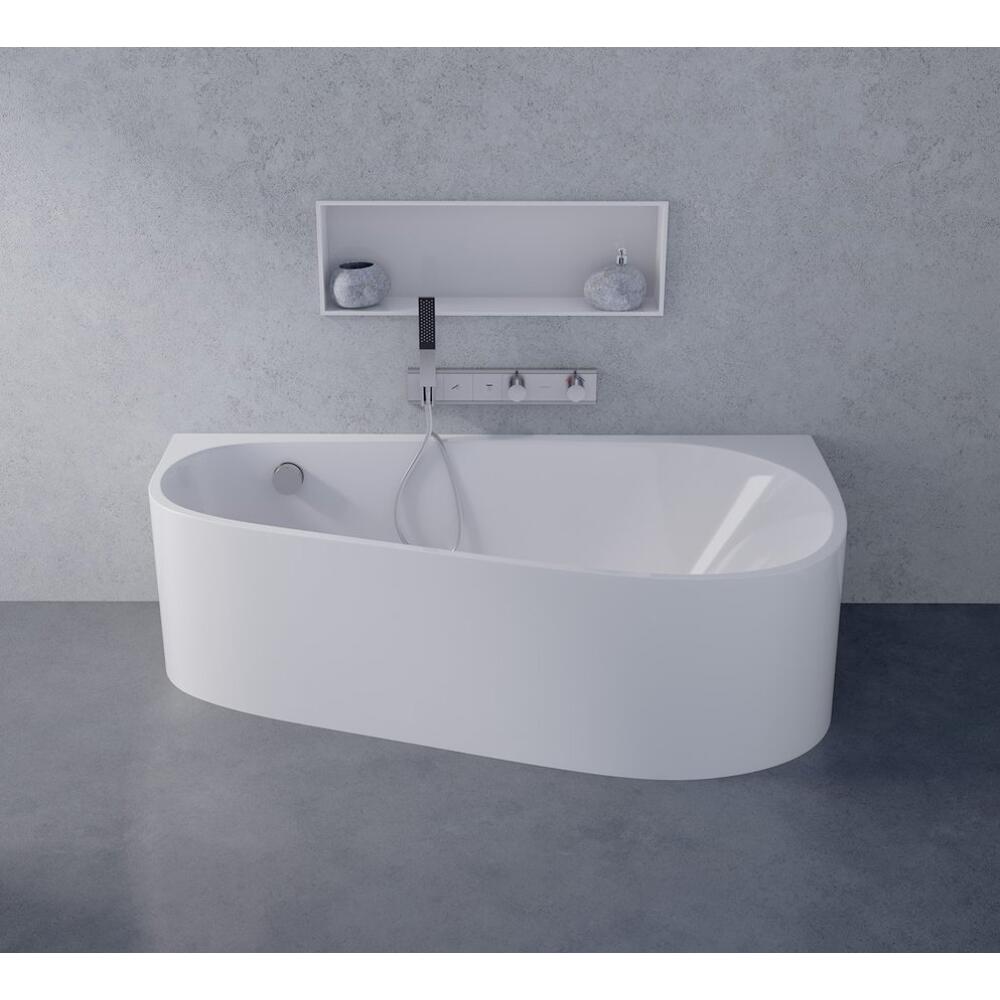 PROJEKTA DR MONOLITH Freistehende Badewanne 156x77x60cm, weiß