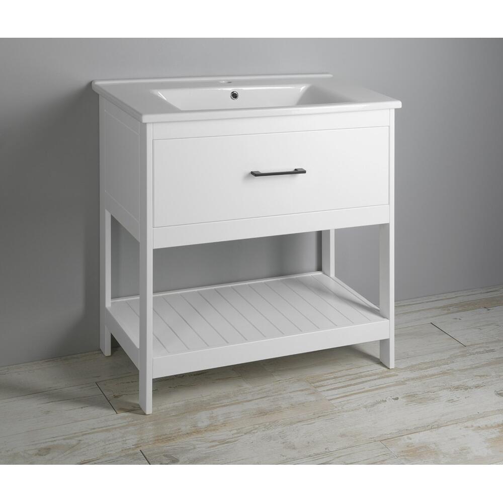 ZUNO 85 Keramik-Waschtisch 85x45cm, weiss