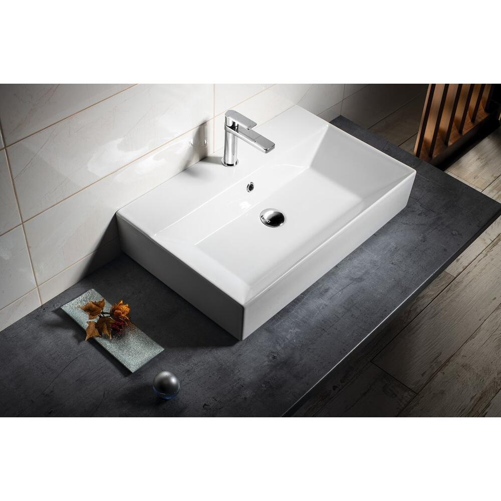 SISTEMA Keramik-Waschtisch 70x42cm, weiss