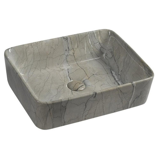 DALMA Keramik-Waschtisch 48x38 cm, grigio