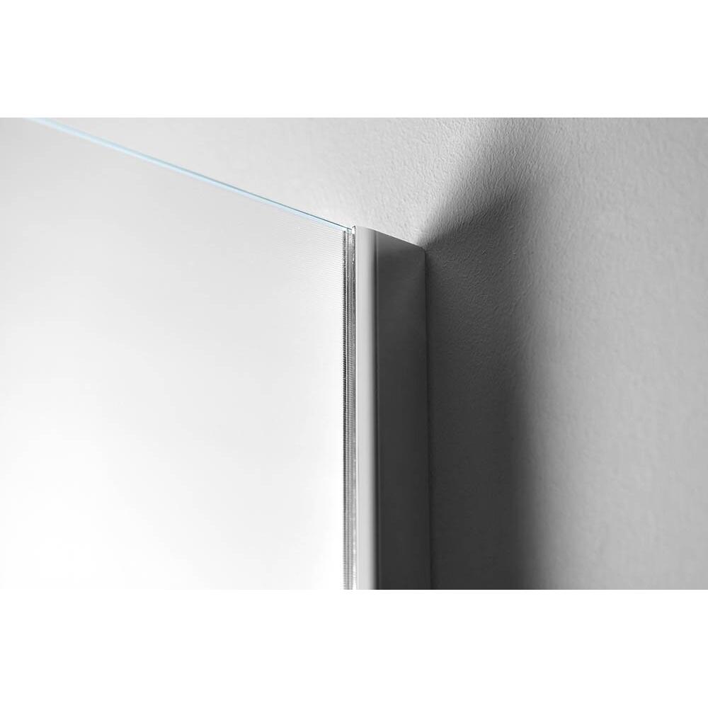 WALK-IN Glaswand (Dekorglas) mit Stütze, 1-teilig, 1100 mm