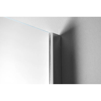 WALK-IN Glaswand (Dekorglas) mit Stütze, 1-teilig, 1100 mm