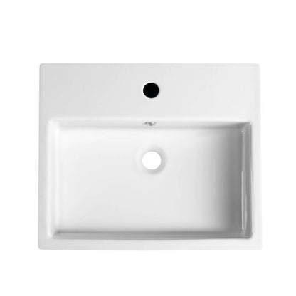 PURITY Keramik-Waschbecken zum Einbauen, 50x42cm, Weiß