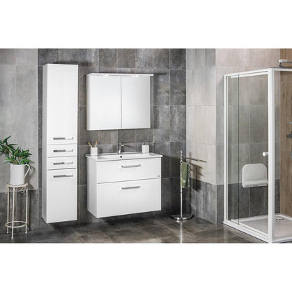 ZUNO 85 Keramik-Waschtisch 85x45cm, weiss