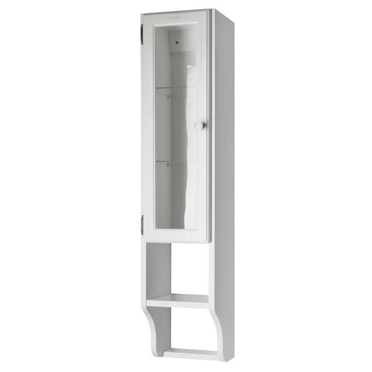 RETRO Schrank zum Spiegel 25x115x20cm, altweiß, links