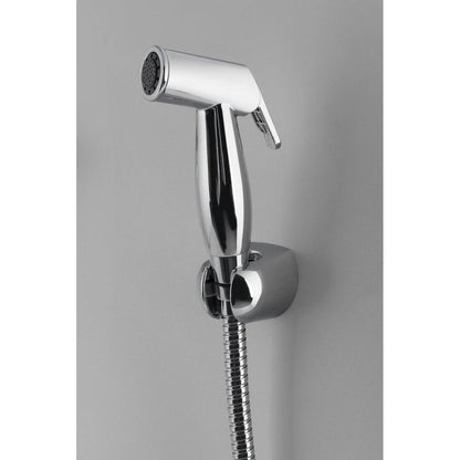 WC-Handbrause mit Doppelventil und Spülkasten-Wasseranschluss, Chrom