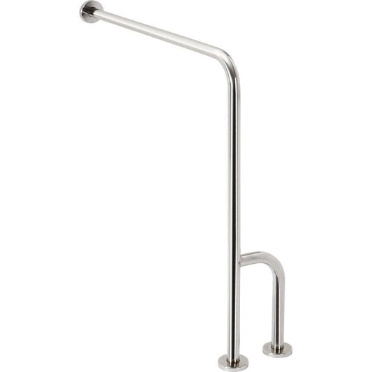 HANDICAP Stützgriff rechts 800x850mm, polierter Edelstahl