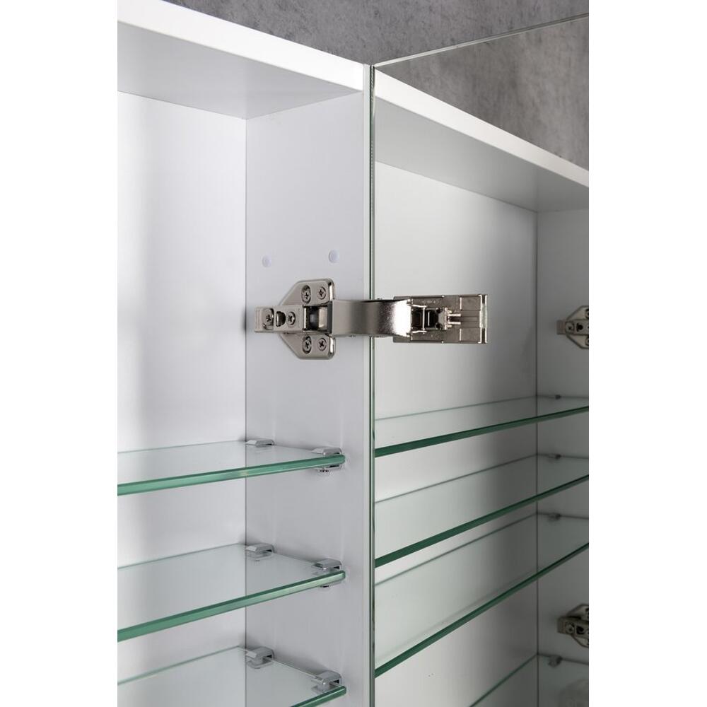 NEON Spiegelschrank, 60x66,5cm, weiß