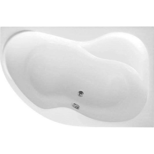 Raumspar Badewanne 160x105x45cm, CIDLINA, rechts, weiß