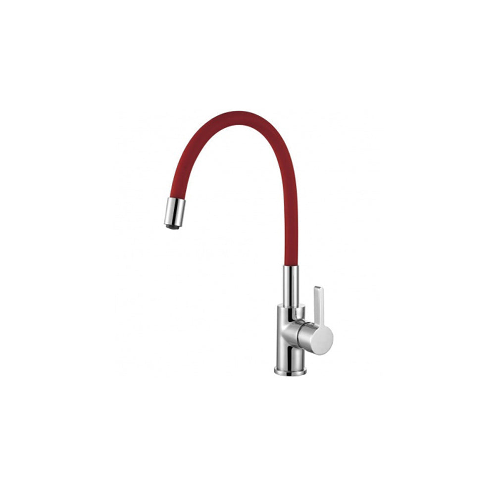 LAVELLI Küchenarmatur, Chrom/Rot