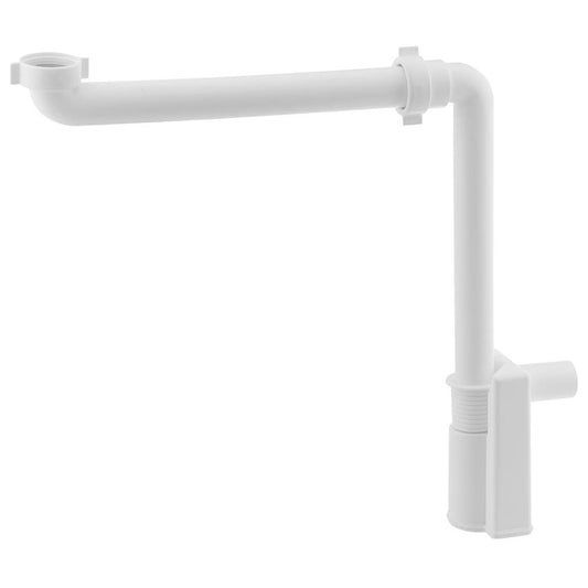 MURALES Möbel-Siphon, raumsparend, 5/4", Ablauf 32mm, weiß
