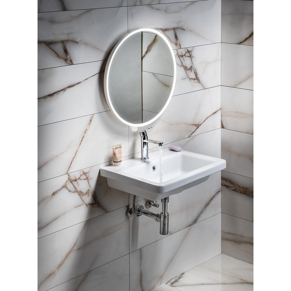 CITY Keramik-Waschbecken eckig 60x45cm, weiss