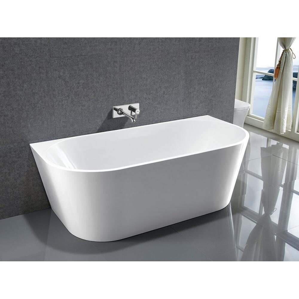 TAJO wandstehende Badewanne 180x80cm, weiß