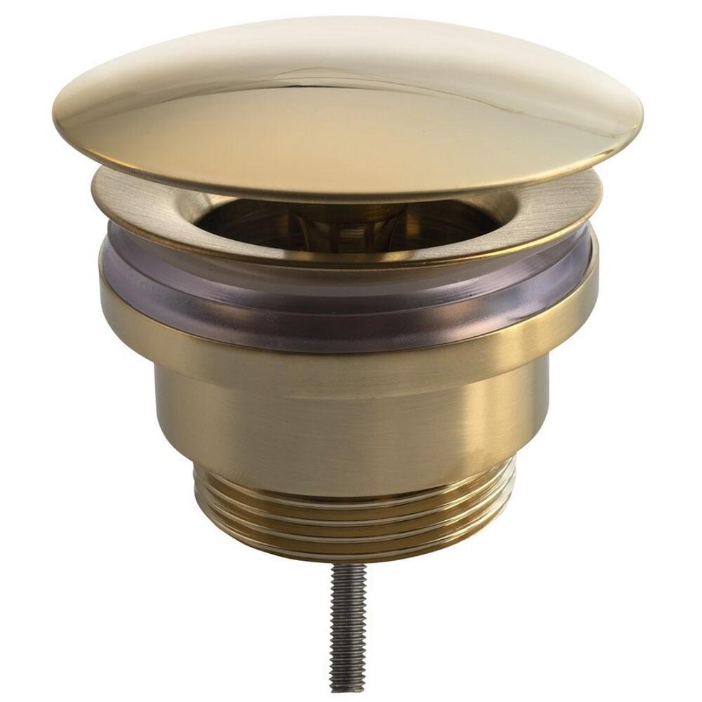 Nicht verschließbare Ablaufgarnitur 5/4“, großer Stopfen, H. 5-55 mm, Gold