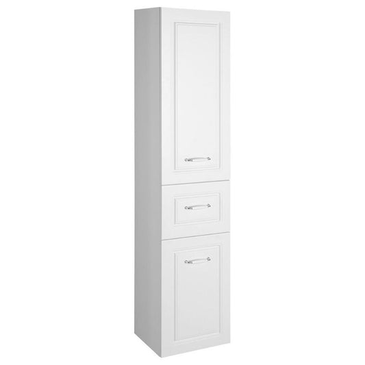 FAVOLO Hochschrank mit Wäschekorb 40x184x31cm, Weiß matt