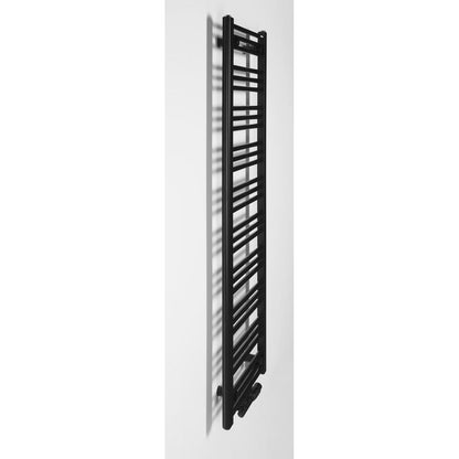 ALBRECHT Badheizkörper 400x1570 mm, Mittelanschluss, schwarz matt