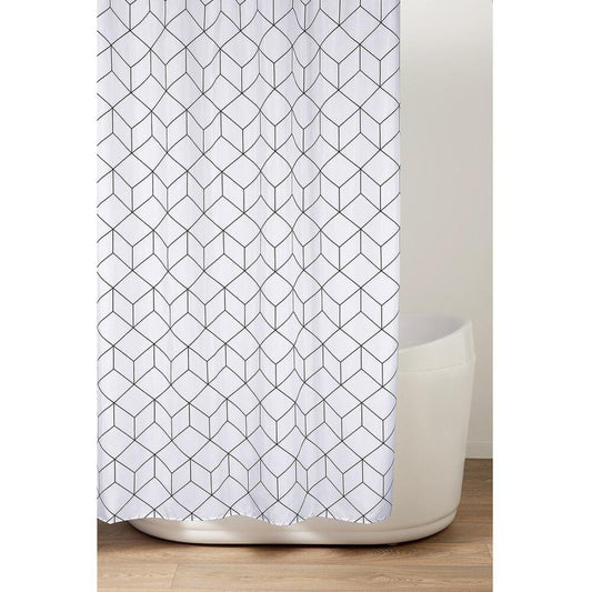 Duschvorhang 180x200cm, Polyester, Dekor