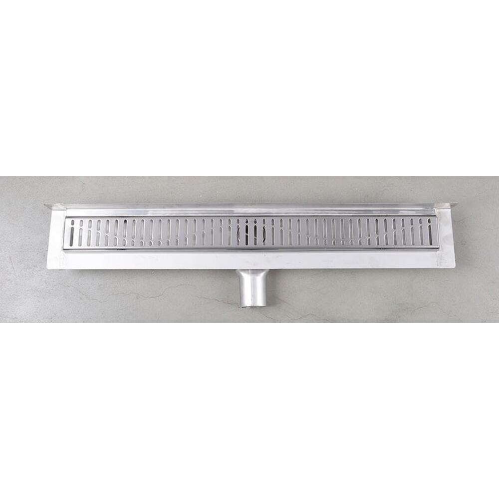 MANUS ONDA Bodenrinne aus Edelstahl mit Rost, wandhängend, L-650, DN50