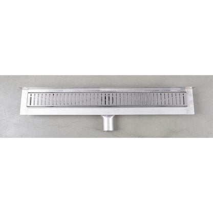 MANUS ONDA Bodenrinne aus Edelstahl mit Rost, wandhängend, L-650, DN50