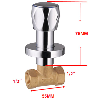 Unterputzventil 1/2", Chrom