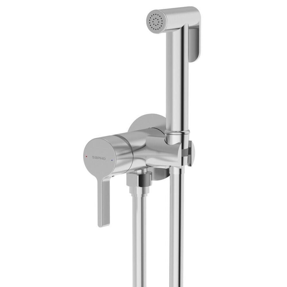 ICONIC Unterputz-Bidetarmatur mit Brausestop, rund, Chrom