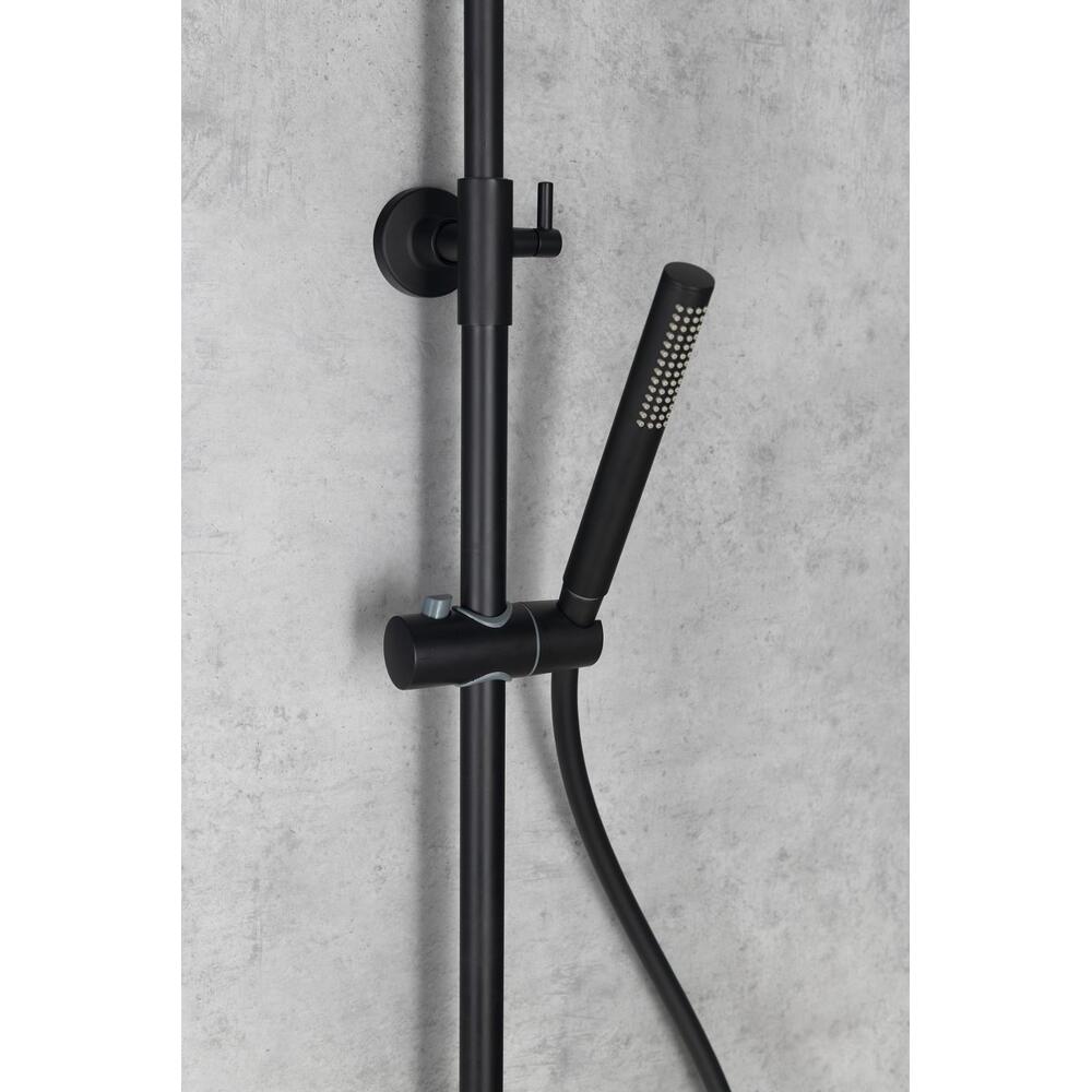 MIA Duschsäule mit Armatur, schwarz matt