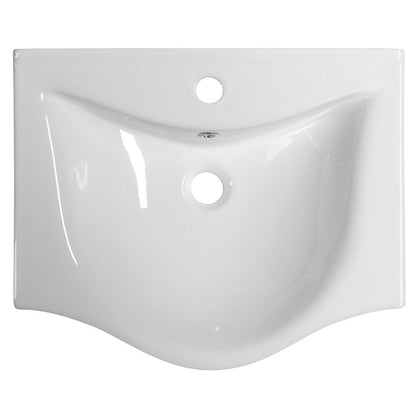 ZARA 55 Keramik-Waschtisch 54x44,5cm, weiss