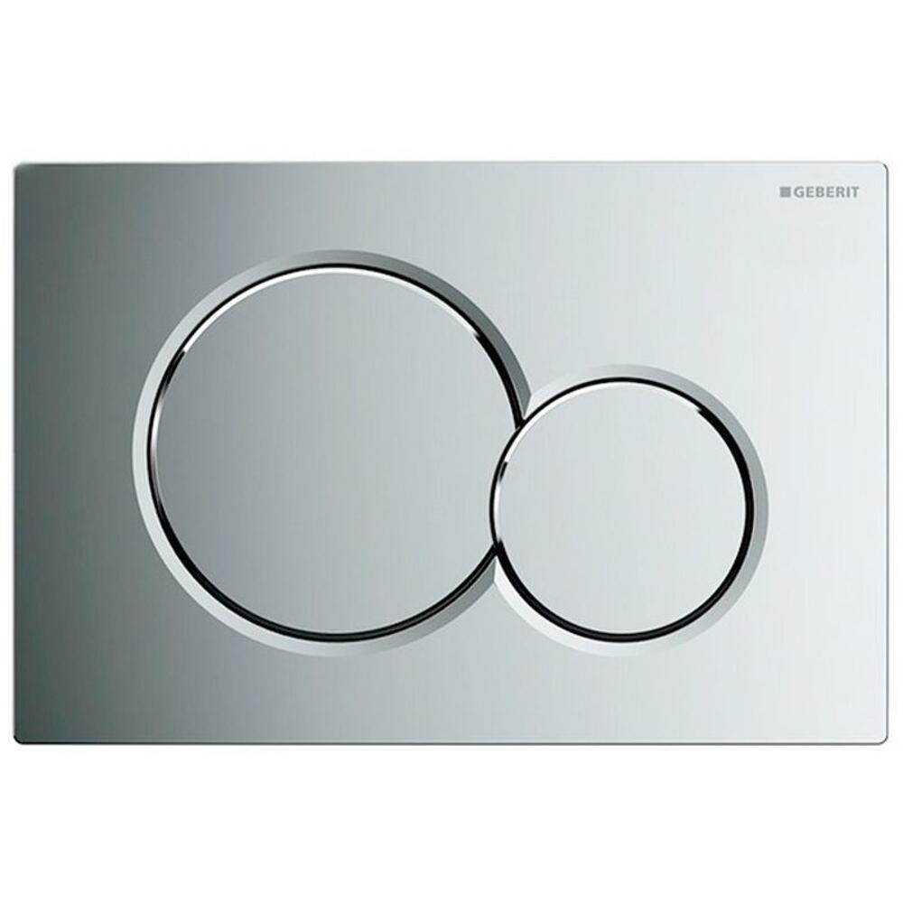 GEBERIT SIGMA01 Betätigungsplatte für 2-Mengen-Spülung, Chrom Glanz