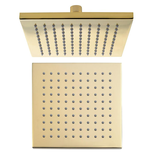 Kopfbrause, 195x195mm, Gold